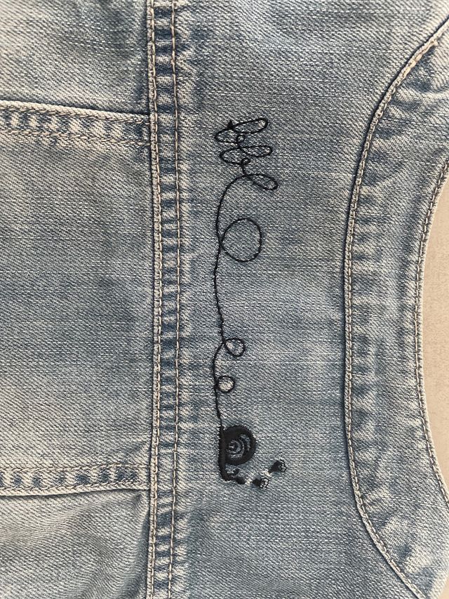 Chaqueta mangas cortas de Jeans Niña