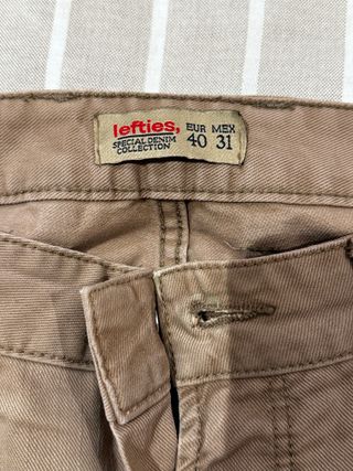 Pantalones vaqueros marrones talla 40