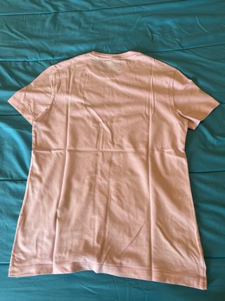 Camiseta rosa manga corta hombre 