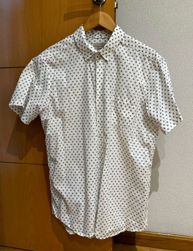 Camisa de manga corta estampada, talla L, Sfera