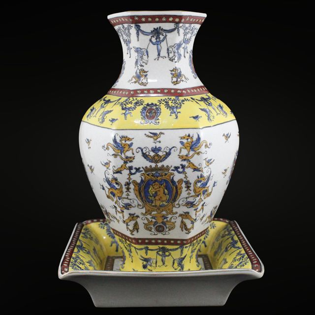 Antiguo Jarron de Porcelana China Años 60 Nian Zhi