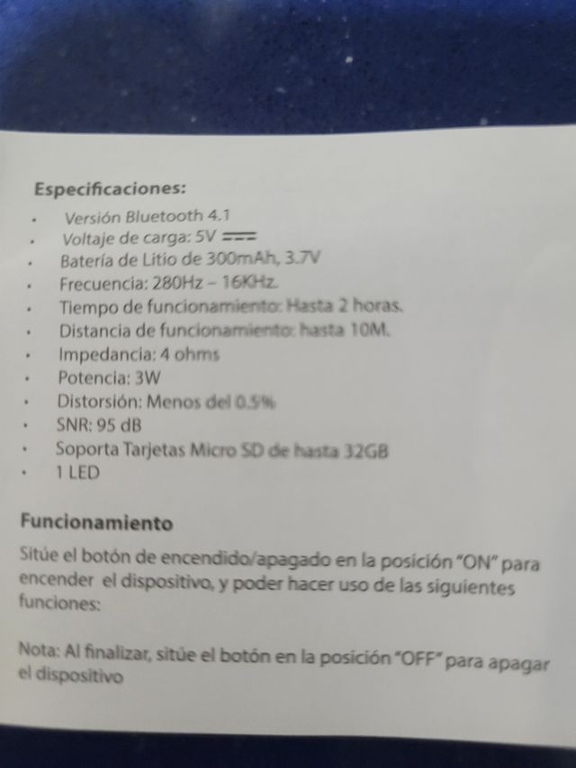 Altavoz Inalámbrico