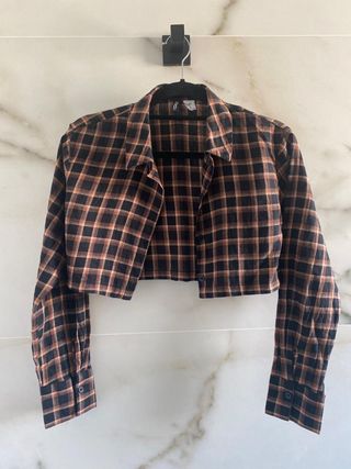 Sobrecamisa de cuadros H&M