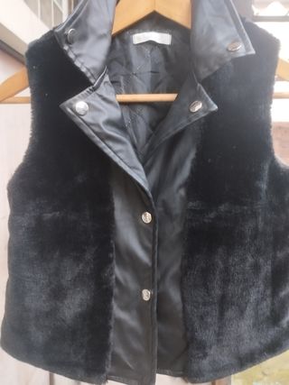 Giubbino con pelo senza maniche unisex 