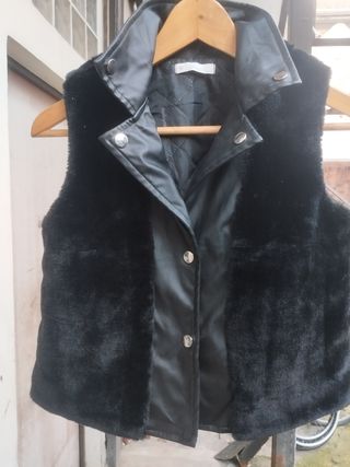 Giubbino con pelo senza maniche unisex 