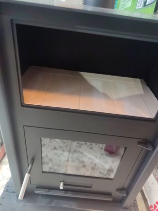 Estufa de leña con horno 13 kW 4 mm