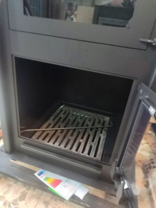 Estufa de leña con horno 13 kW 4 mm