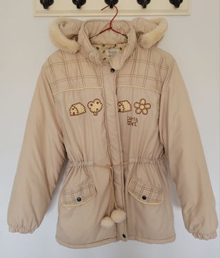 CHAQUETÓN BEIGE MAYORAL 16 AÑOS.