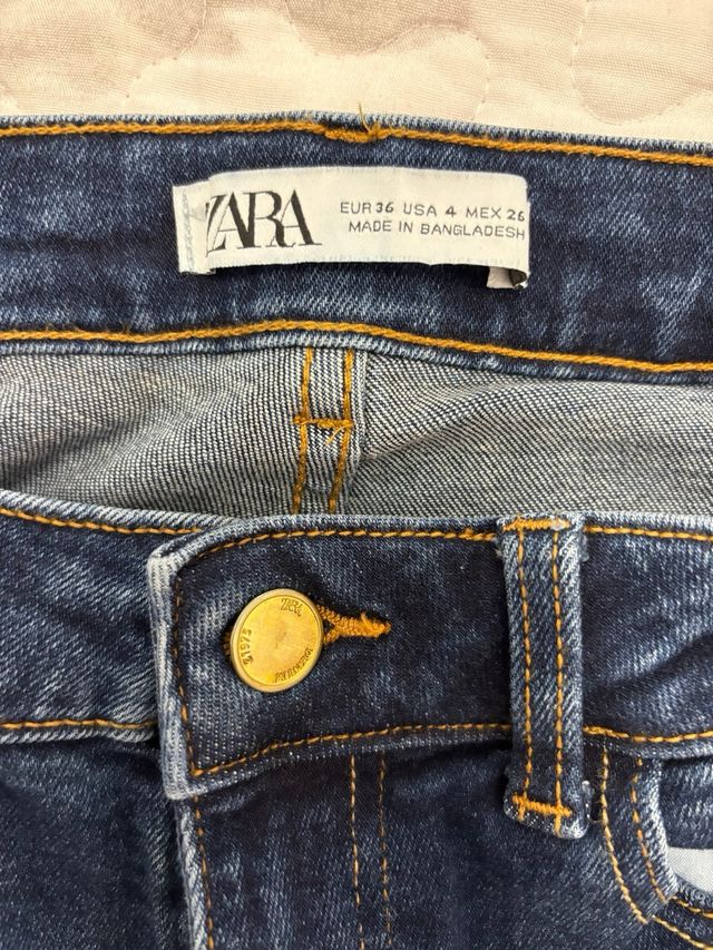 Pantalon vaquero chica Zara, Talla 36