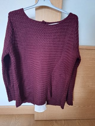 Jersey de Lana Granate