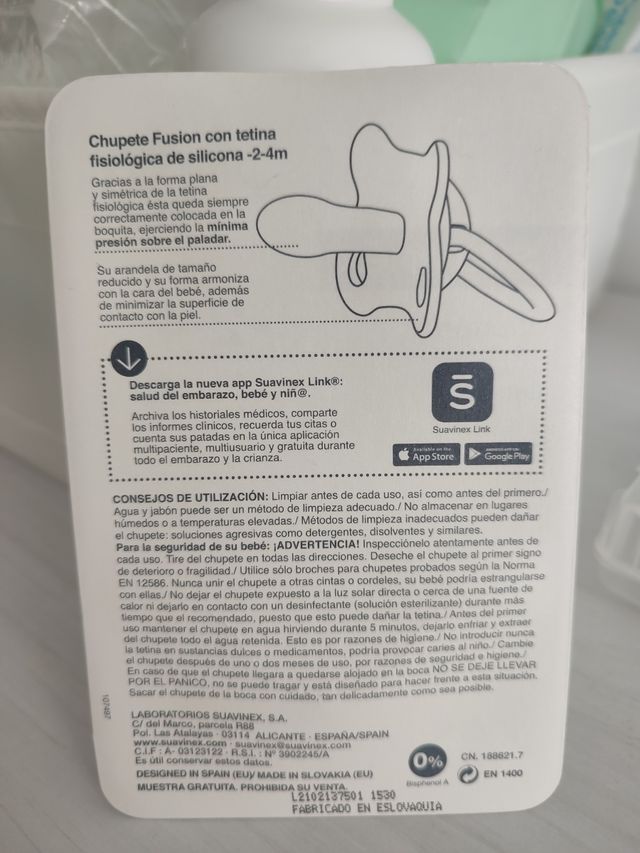 Chupete Suavinex Fusion 2-4 meses

NOTA: se puede 