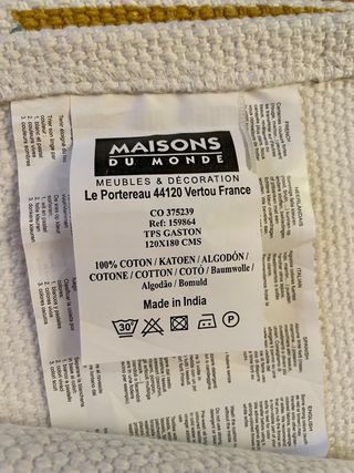 Alfombra motivos gráficos multicolores 120x180