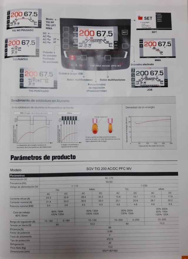 Inverter AC/DC SGV tig 200