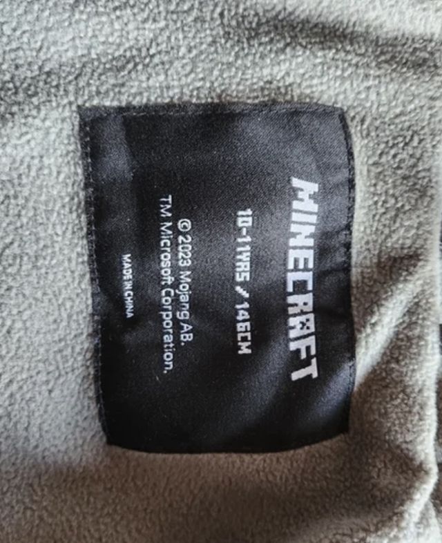 Anorak/ chaqueta Minecraft 10/11 años.