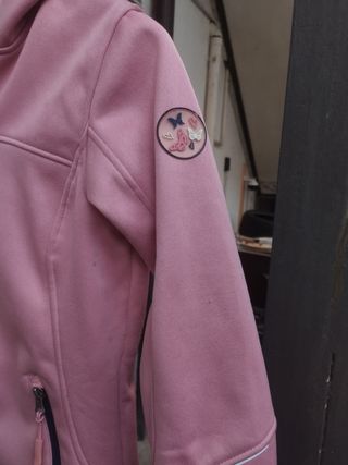 Giubbino con cappuccio in pile bimba anni 10