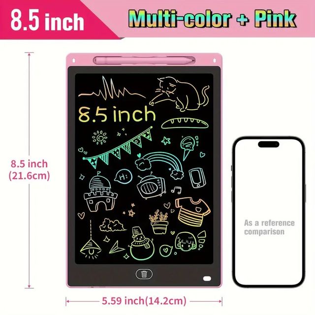 Tableta de Dibujo LCD para Niños Rosa