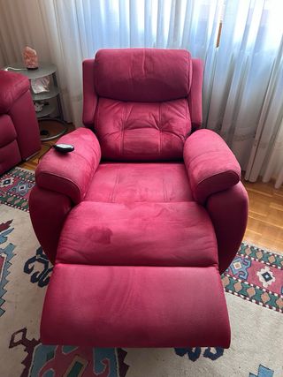 Sofá extensible 3 plazas y sillón reclinable