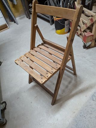Sillas plegables de madera 