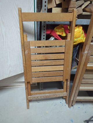 Sillas plegables de madera 