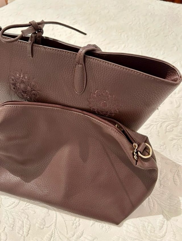 Borsa Desigual in pelle marrone