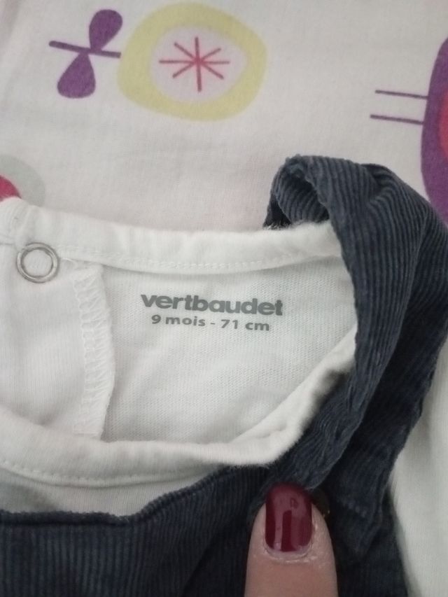 Peto con camiseta manga larga