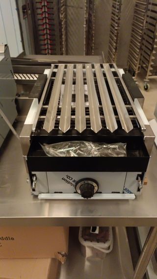 Barbacoa gas de piedra volcánica 1 quemador