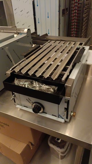 Barbacoa gas de piedra volcánica 1 quemador