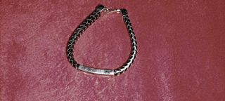 Pulsera Lotus Hombre - en acero y cuero