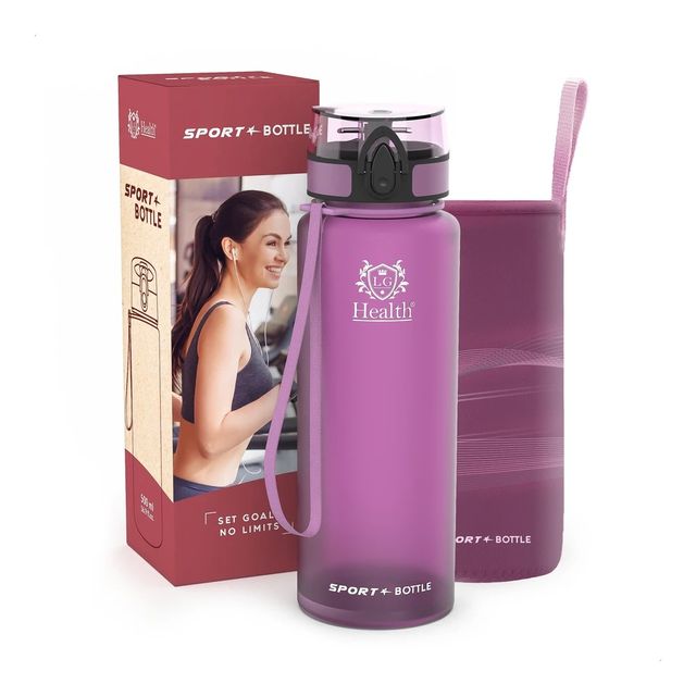Botella de Agua 500ml Deportiva Morada