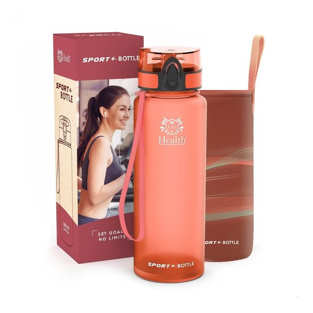 Botella de Agua 500ml Deportiva Roja