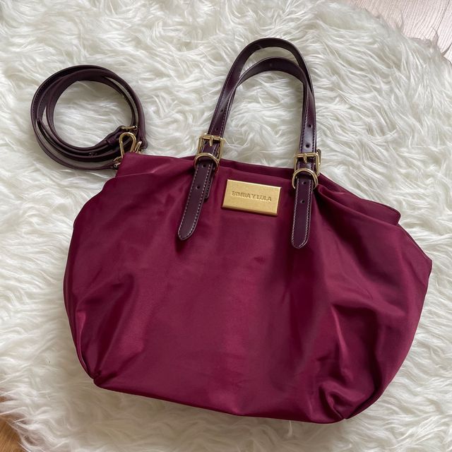 Bolso Bimba y Lola nuevo granate nylon M