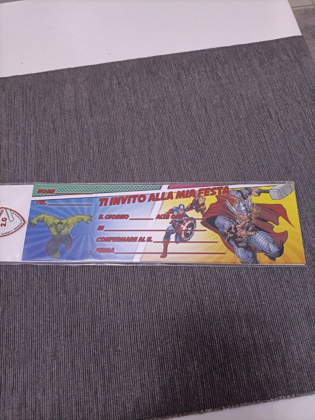 Inviti compleanno - Avengers
