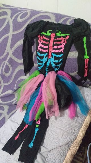 Disfraz esqueleto 3-4 años