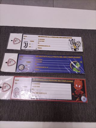 Inviti compleanno - squadre di calcio