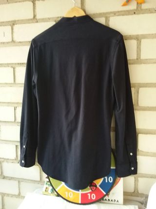 Polo hombre tipo camisa con cuello Mao Alcott M