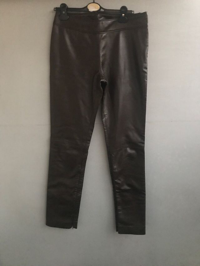 Pantaloni donna di pelle la perla