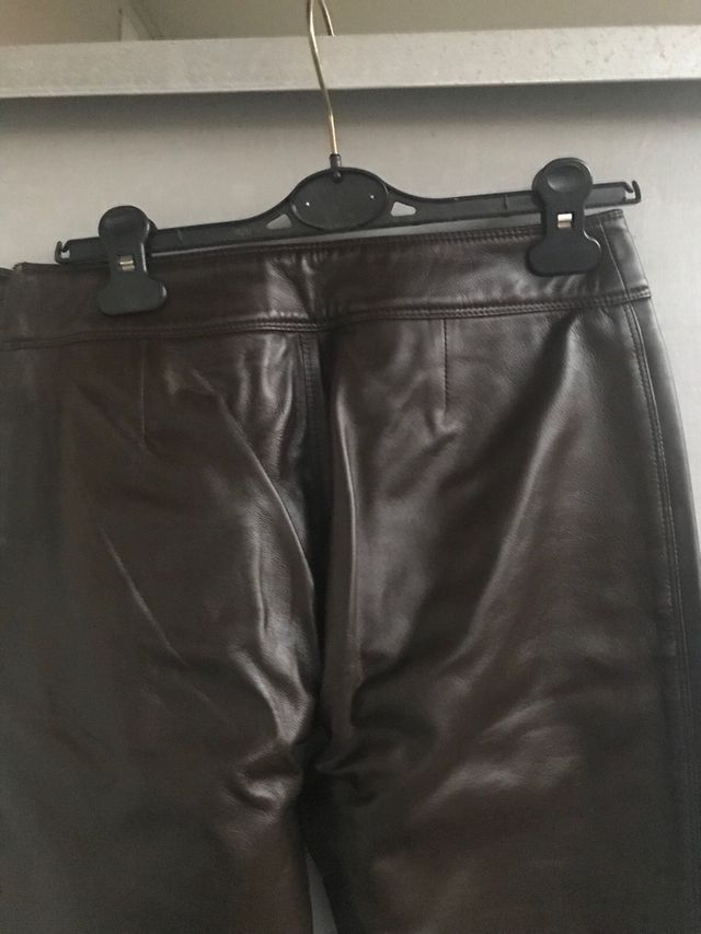 Pantaloni donna di pelle la perla
