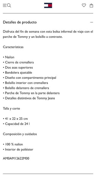 Bolsa de viaje Tommy Jeans 