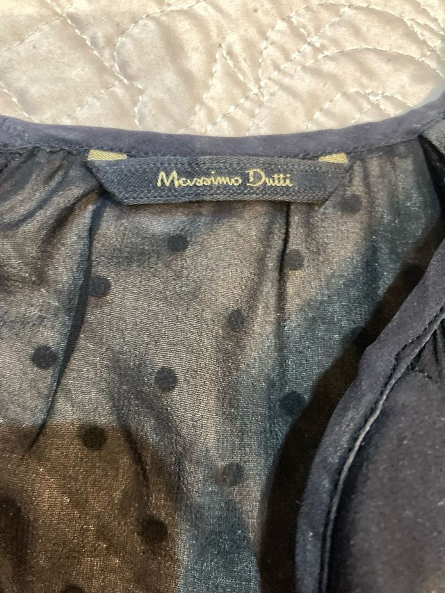 Blusa mujer massimo dutti negra