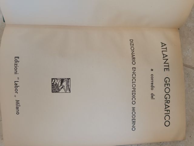 dizionario enciclopedico moderno 1953 con atlante