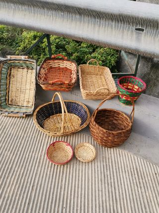 Set cestini in vimini 