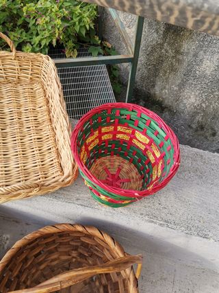 Set cestini in vimini 