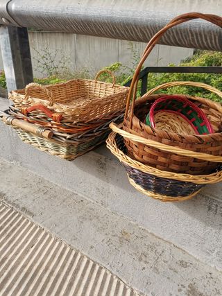 Set cestini in vimini 