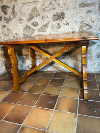MESA DE MADERA PINO MACIZA