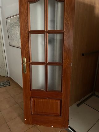 Puertas de paso sapeli con cristales