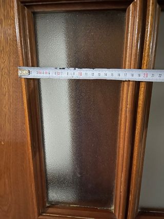 Puertas de paso sapeli con cristales