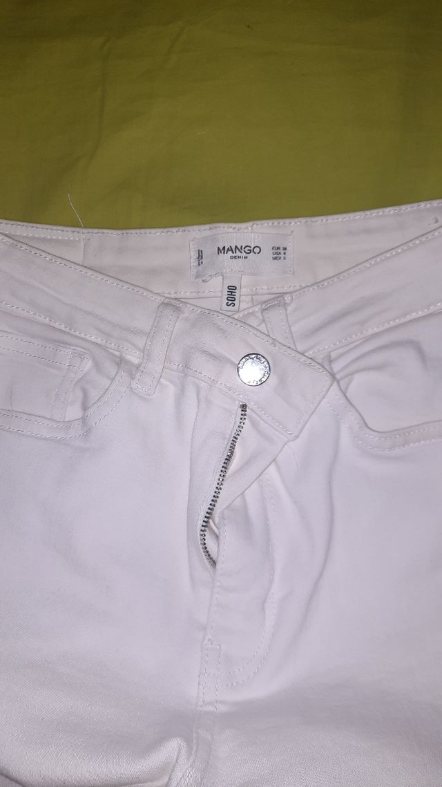 Pantalon vaquero blanco