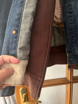 Cazadora vaquera sudadera