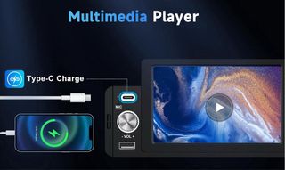 Radio pantalla coche DIN1 CarPlay