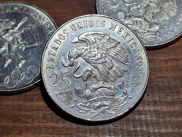 25 Pesos 1968 Olimpíadas México